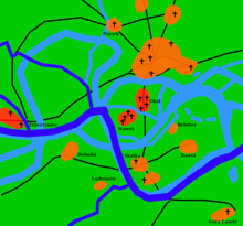 The surroundings of Krakow before the granting of the town charter