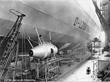 Die LZ 130 im Bau.