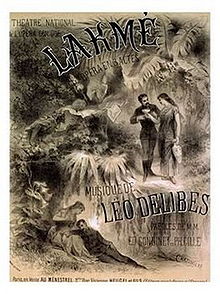 Cartel original de Lakmé  