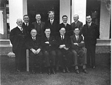 Lang Labourin jäsenet 14. parlamentissa, Vanha parlamenttitalo, Canberra, 1935.