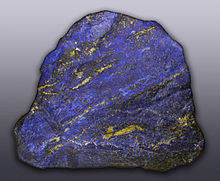 Lapis lazuli-exemplar (grovt), Afghanistan
