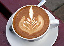 "Flat white" kohvi on sageli kaunistatud.