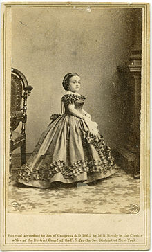 Lavinija Voren (Lavinia Warren), Mathew Brady, 1862 m.