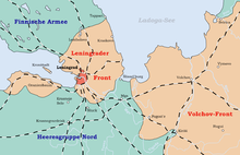 Course of the front around Leningrad (May 1942 to January 1943)