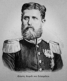 Hereditary Prince Leopold of Hohenzollern-Sigmaringen in an illustration by the printer Richard Brend'amour