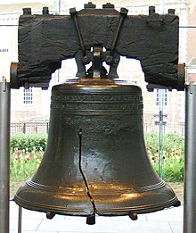 La Liberty Bell è un importante simbolo della libertà americana.