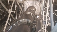 The new staircase for access to the crown