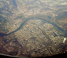 aerial view of the city
