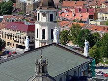 Widok na dach katedry