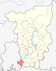 Posizione della regione di Chaykovskiy (Perm Kray)
