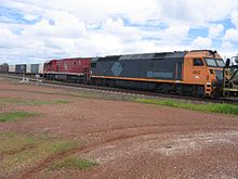 Double traction at Katherine on the Central Australian Railway
