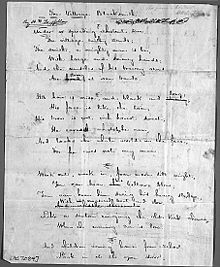 "Fierarul satului" (manuscris pagina 1)