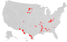 The distribution of the poorest households in the United States