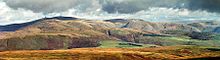 Kig mod øst over Nithsdale til Lowther Hills - fra Cairnkinna i Scaur-bjergene.