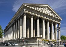 La Madeleine, Paríž je jednou z hlavných pamiatok v Paríži, Francúzsko