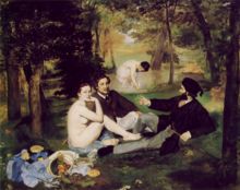 Eduardas Manė (Édouard Manet) Pietūs ant žolės1862-3