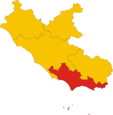 Latinan maakunnan kartta