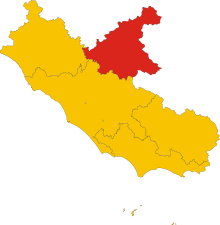 Rietin maakunnan kartta  