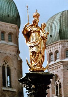 Mariensäule aan de Marienplatz  
