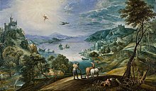 Marten Ryckaert, Landscape with a farmer plowing and the fall of Icarus (1620-1630), Wallraf-Richartz-Museum, Cologne