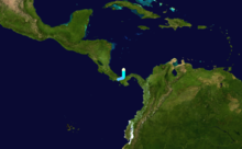 Trayectoria de la tormenta  