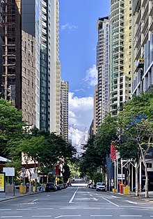 Pusta ulica w Brisbane, 29 marca 2020 r.