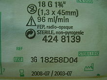 EO - sterilized with ethylene oxide, disposable material