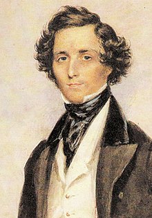 Felix Mendelssohn i en alder af tredive år &nbsp; 