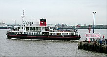 Lautta Mersey-joella Liverpoolissa  