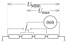 Voltage measurement with digital-electronic measuring device