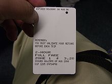 Zadní strana karty Metcard