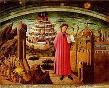 Domenico di Michelino nutapytas Dantė, 1465 m.