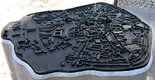 Bronze model of the city centre of Münster