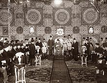 King Fu'ad I visiting the Misr spinning and weaving mill