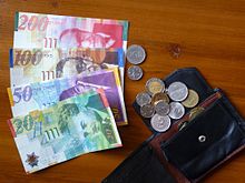 New Israeli shekel banknotes and coins