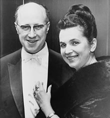 Galina Wischnewskaja mit Mstislaw Rostropowitsch