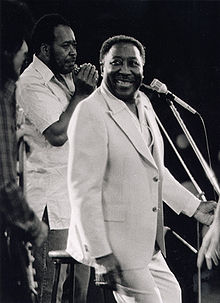 Músico do Blues Muddy Waters-Chicago meados dos anos 70