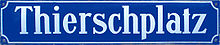 Street sign in Munich.