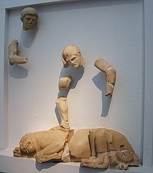 Herakles och det Nemeiska lejonet på en metop från Zeustemplet i Olympia omkring 460 f.Kr.  