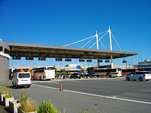 One of the security checkpoints that screened every visitor until 2015, shown here entering "Gate 2" ...