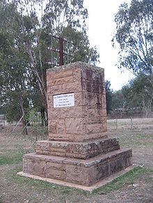 Memorialul Charles Sturt pe râul Murrumbidgee