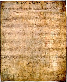 United States Declaration of Independence, 1776