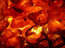 Natural "plastic" amber