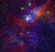 Suuri tähtisumu Carinassa, joka ympäröi LBV Eta Carinae:ta.