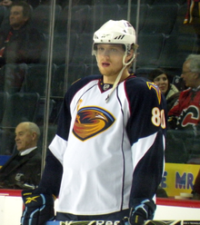 Antropov Thrashersin kanssa vuonna 2009.  