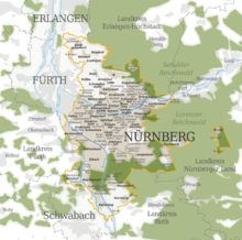 Nuremberg's city structure and its surroundings