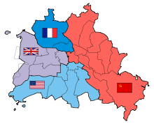 Map of the divided city