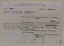 Deportation report from Travnik to Jasenovac and Stara Gradiška (March 1942)
