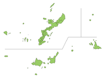 Okinavas prefektūras karte
