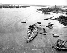 The Oklahoma is erected, March 1943